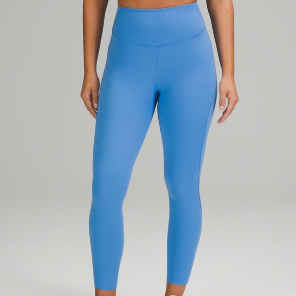 Lululemon BLUE NILE Size 2 Base Pace High-Rise Running Tight 25'' Brushed Nulux - Picture 1 of 4